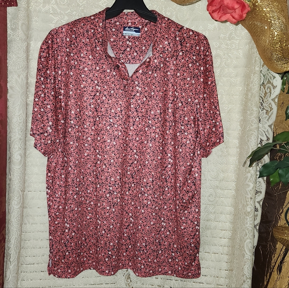 BEN HOGAN PERFORANCE Red Floral Shirt